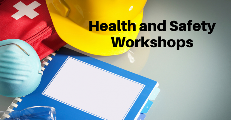 Health and safety workshops banner Health and safety workshops