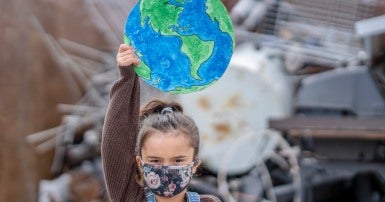 Young climate activist