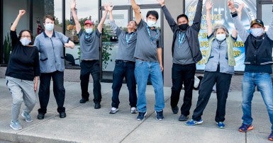 Health care workers celebrate deprivatization in BC