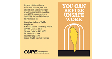 Right to refuse card Right to refuse card with canary